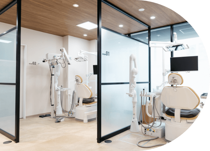 向ヶ丘遊園駅　徒歩2分の歯医者 通いやすい院内設計の様子
