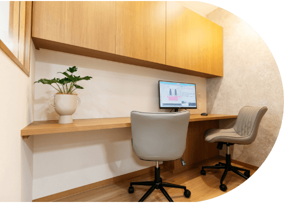 登戸駅 徒歩6分の歯医者 カウンセリングルームの写真